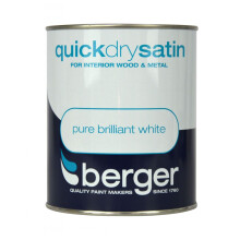 Berger - Quick Dry Satin 750ml - Brilliant White