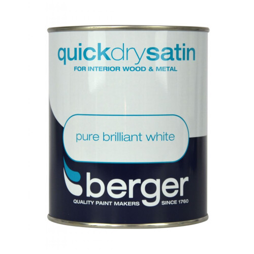 Berger - Quick Dry Satin 750ml - Brilliant White