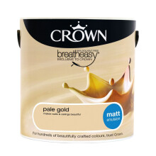 (Pale Gold) Crown Matt Paint Emulsion Walls & Ceilings 2.5L