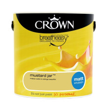 (Mustard Jar) Crown Matt Paint Emulsion Walls & Ceilings 2.5L