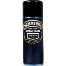 Hammerite SFBLAERO Direct to Rust Smooth Finish Aerosol Black 400ml