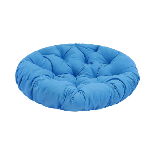 Buitenschommelstoelkussen met verdikte vulling, diameter-Blauw