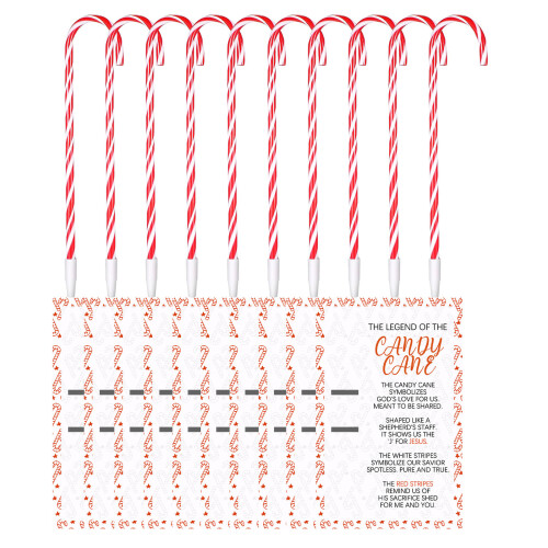 Sustainable Candy Cane Decorations Christmas Craft Project