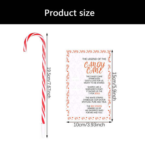 Sustainable Candy Cane Decorations Christmas Craft Project 2