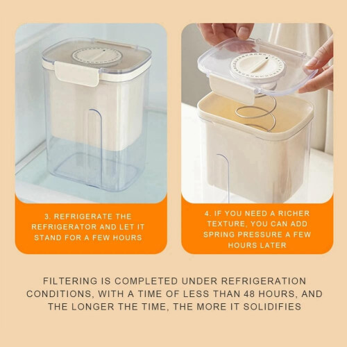 Greek Yogurt Maker with Strainer for Smooth Yogurt and Cheese, Versatile Fine Mesh Filter Ref: 4384 1
