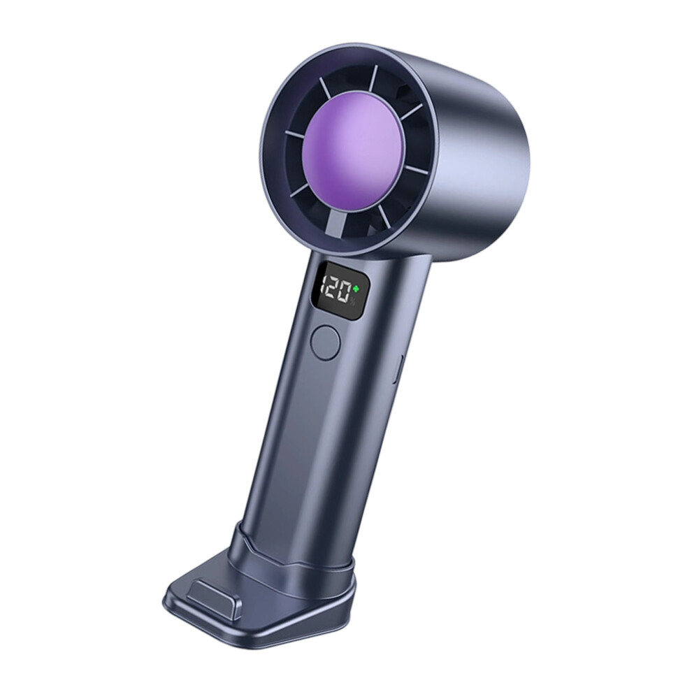 Outdoor Handheld Fan 120 Speed Rechargeable Cordless Air-Grey 7696001472071