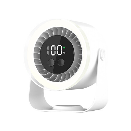 Mini Portable Fan USB Desk Fan Table Quiet 9 Speed-White