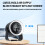 Mini Portable Fan USB Desk Fan Table Quiet 9 Speed-White 6