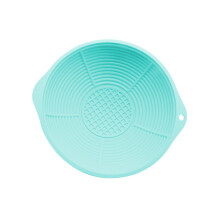 Foldable Silicone Face Ice Bath Basin Multipurpose Face-Blue