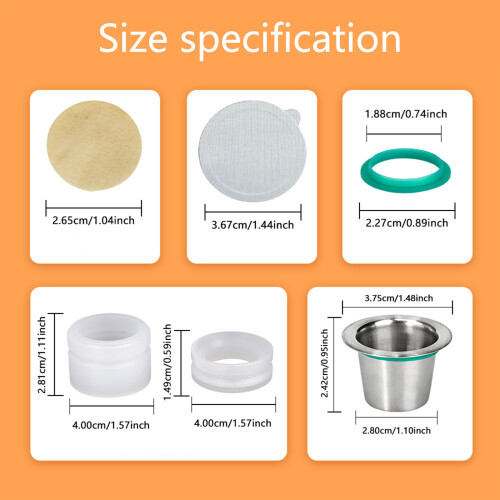 Stainless Steel Reusable Coffee Pod Filter Dishwasher-Set Three 2