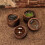 Rings Display Box Wood-Double brown window  Custom lettering 4