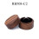 Rings Display Box Wood-Double brown window  Custom lettering 6