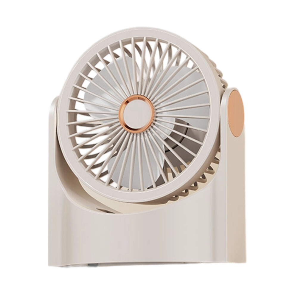 Air Cooling Fan Desk Air Circulation Quiet Fan With-Milk Color 7696001472491