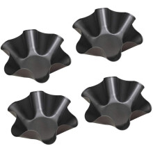 Perfect Taco Salad Bowl Creators, Set Of 4, Carbon Steel With Non Stick Surface, Quick Even Heating For Crisp Low Fat Bowls, Extra Thick And Temperatu