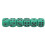 20Pcs 16mm Rounded Corner Plastic Dice Set for Board & Math Games Green Black Dots 4