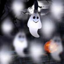 Pomysły na dekoracje na Halloween, lampki choinkowe na imprezę cosplay, zasilane bateriami, 20 diod LED, odporne na warunki atmosferyczne, z