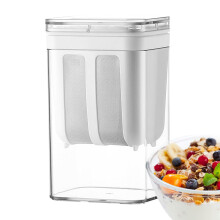Stainless Steel Yogurt Strainer with Mesh Bag and Airtight Lid, Large Capacity Whey Separator