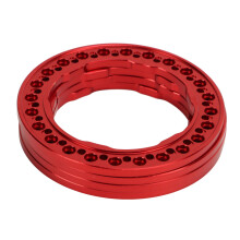 4pcs 1.9 Inch Aluminum Alloy Wheel Beadlock Rings for RC Cars Red