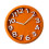 Modern 3D Numerals Wall Clock Quiet Movement Durable-Orange 1