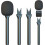 Professional Interviewer Mic Adapter Stick With Interchangeable Mount For Lapel Mic And Various Devices 2