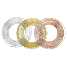 3pcs Flat Aluminum Wire 3mm Jewelry Making Flexible Wire- Bendable Metal Cord for Bonsai Wreaths Floral Arrangements Sculpting Projects