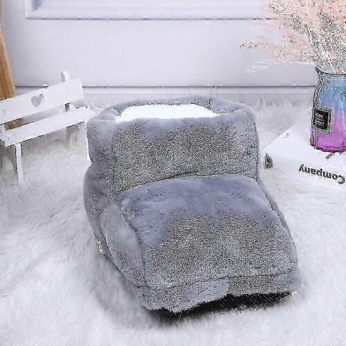 (grey) USB Electric Foot Warmer with 3 Temperature Settings and Timer Function