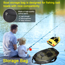 Borsa di stoccaggio in tessuto Oxford heavy duty per esche da pesca, tasca laterale per barca, con zip