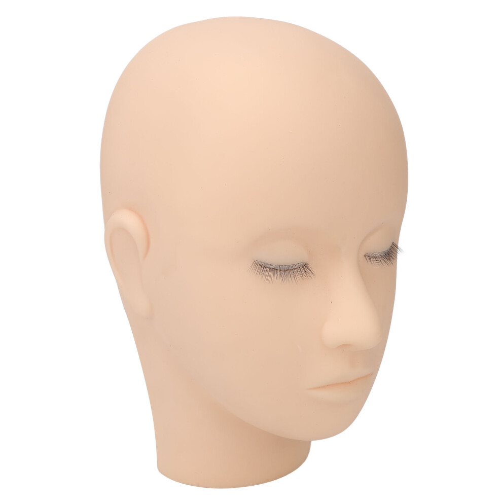 Lash Mannequin Head Real Feel 3-Layer Soft Silicone for Makeup Practice