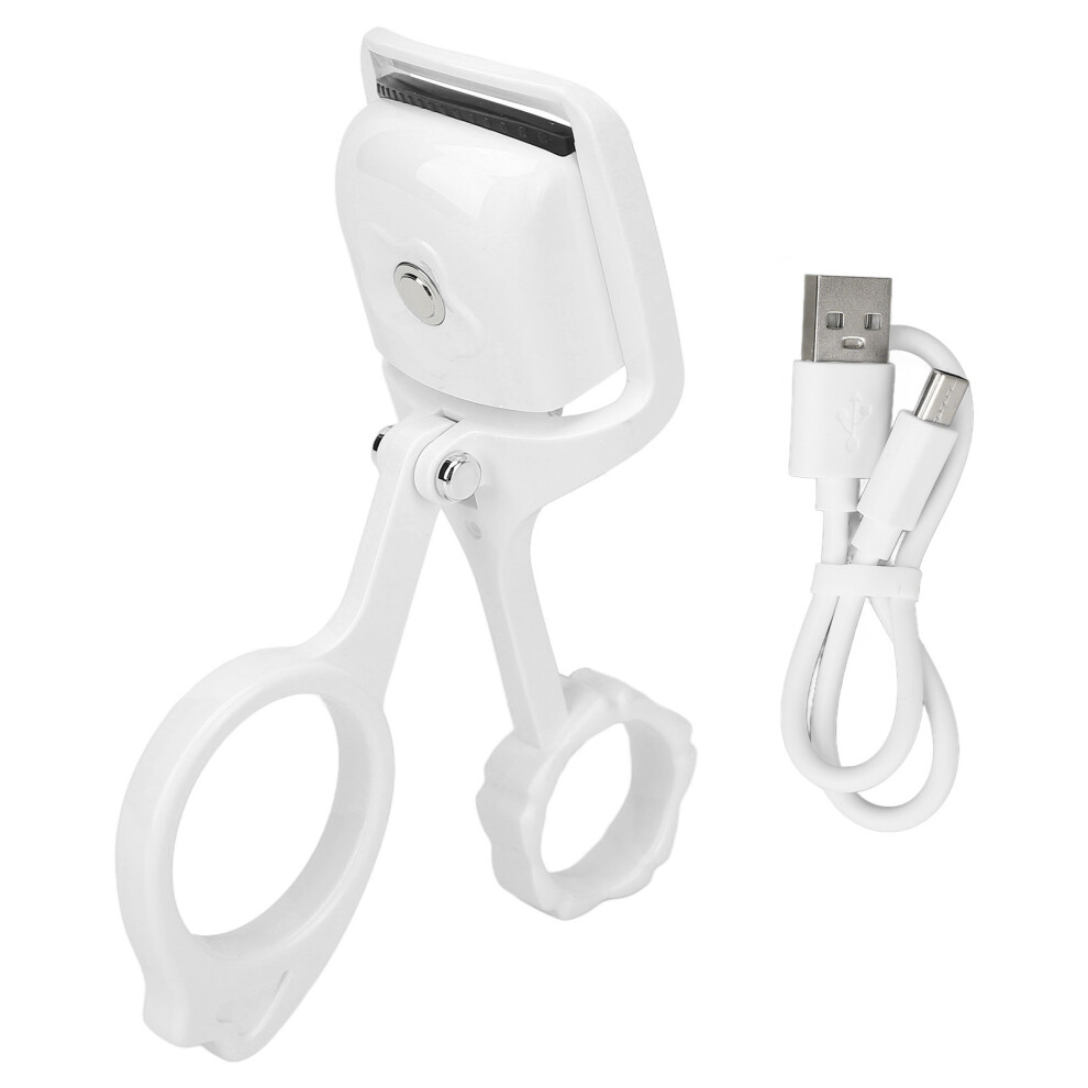 Heated Eyelash Curler with Dual Temperature Control, USB Rechargeable for Portable Use, Electric Eyelash Curler Featuring Advanced Heating Technology