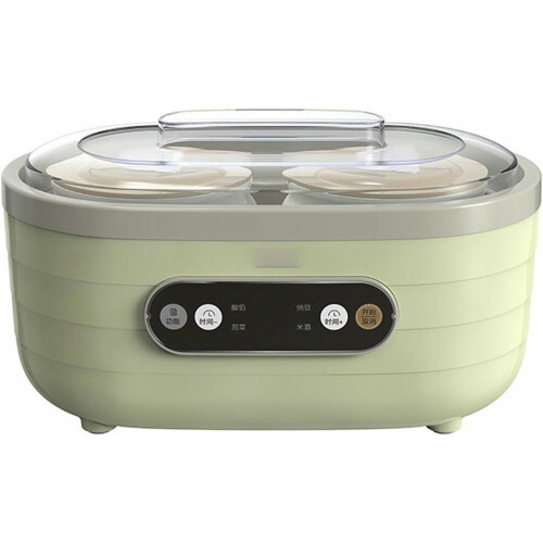 Automatic Yogurt and Rice Wine Maker 1.7L with LCD Touch Control and Consistent Heat Technology