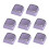 8PCS XDA Height Backlight Keycap Set- Purple 1