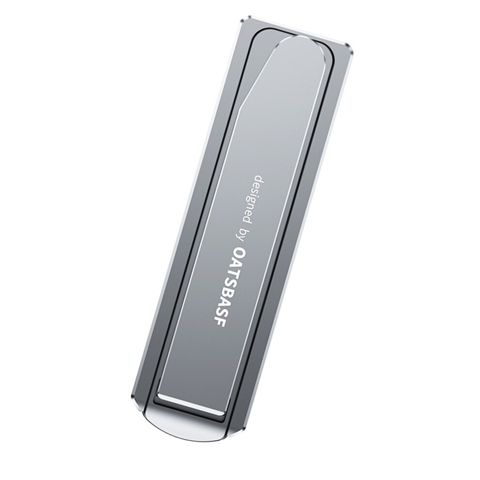 Multiangle Foldable Phone Stand For Desk Meetings- Silver 7732000459962