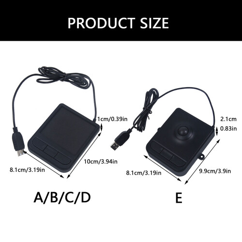 Reliable Three Button Precise Wire USB Touchpad for-PS2 touch 2