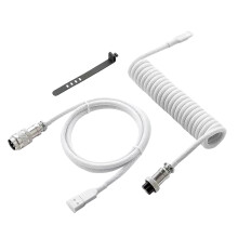 Mechanische toetsenborden met dubbele mouwen, USB-kabel en-Wit