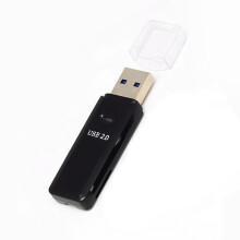 USB3.0-geheugenkaartlezer 5Gbps transmissie voor-Zwart