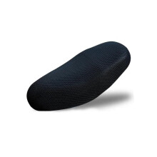 3D Mesh Summer Breathable Motorcycle Seat Cover Universal Fit For Scooter Ebike 4 Black Anti Skid Pad