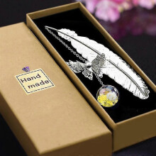 (M) Metal Feather Bookmark Birthday Gift Women Teachers Mothers Day Butterfly Book Mark For Book Lover Librarian Readers Tw