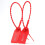 100 Plastic Tamper Seals, Zip Ties for Fire Extinguishers Pull Tite Security Tags Numbered Disposable Self-locking Tie 250mm Length (red) Tw 1