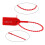 100 Plastic Tamper Seals, Zip Ties for Fire Extinguishers Pull Tite Security Tags Numbered Disposable Self-locking Tie 250mm Length (red) Tw 5