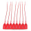 100 Plastic Tamper Seals, Zip Ties for Fire Extinguishers Pull Tite Security Tags Numbered Disposable Self-locking Tie 250mm Length (red) Tw 3