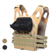 (Tan) 1000D Tactical Molle Map Pouch Outdoor Sports Mobile Phone Holder Multi-Purpose Tool Holder Compact Vest Phone/Map Holder Tw