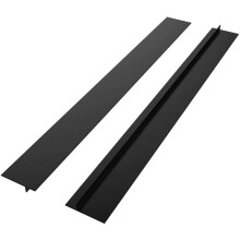 Counter Gap Shield, Heat Resistant Easy Installation Flexible Silicone Stove Filler, Non-Slip Dishwasher Safe Cover, Matte Black Anti-Dust Surface, Fo