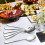 Multipurpose Use Large Serving Spoons, Healthy Material Stainless Steel Buffet Serving Utensils 2