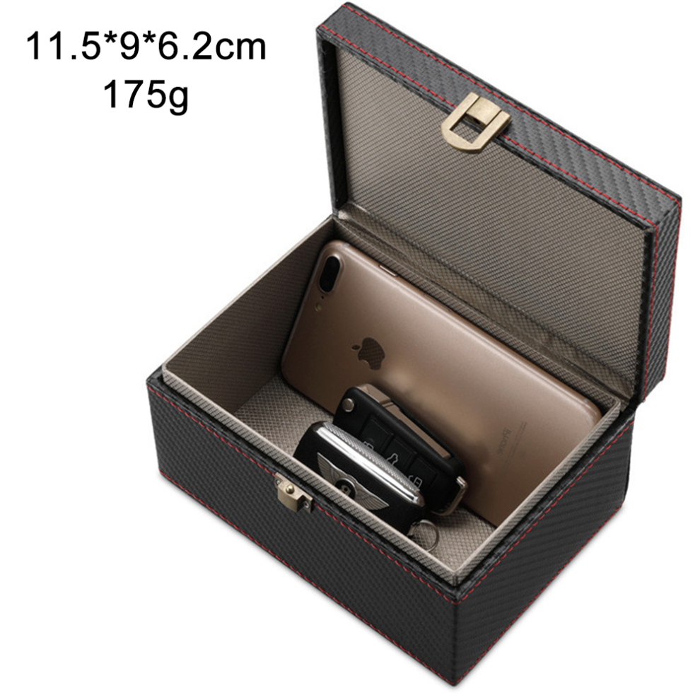 Comprehensive Signal Blocking Faraday Box With Large Storage Space, High-Quality Pu Leather & Dual-Layer Shielding Fiber For Keyless Car Key Fobs, Wal 9148971209501