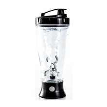 Protein Shaker Bottle USB Rechargeable Electric Mixer Cup for Protein Coffee Milk Powder Black