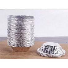Non-stick og miljøvenlige sølvfarvede mini-tærteforme, jævn varmefordeling for perfekt bagning, multifunktionel brug, nem transport, økonomisk