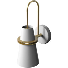 Luksusowa lampa ścienna z kloszem stożkowym, nordycka lampa ścienna w nowoczesnym stylu, ulepsz swój wystrój dzięki eleganckiej matowej