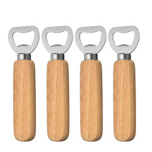Professionelles Barkeeper-Werkzeug, magnetischer Flaschenöffner, für Kühlschrank, flacher Flaschenöffner aus Edelstahl, Gravurrohlinge, 4 Stück,