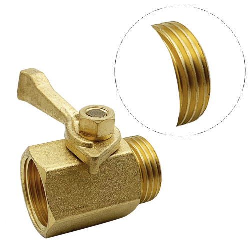 Solid Brass Garden Valve, Ergonomically Designed For Comfortable Grip, Full Flow Capability And Wide Application In Various Gardening Tasks 2