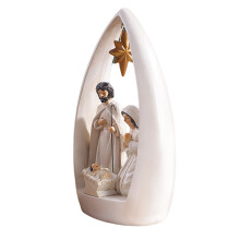 Christian Christ Child Figurine Elegant Dining Room Table-White